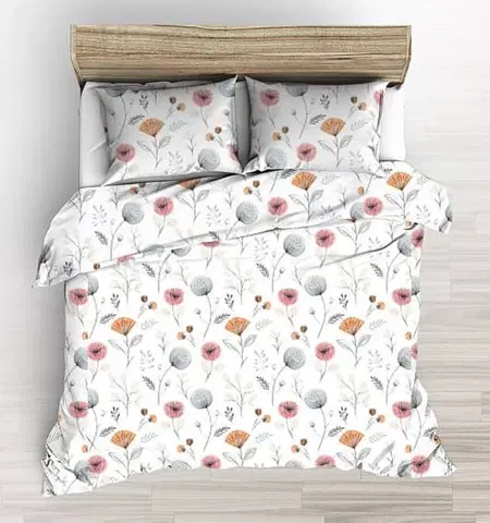 Posteľná bielizeň Súprava 1+1 posteľnej bavlnenej obliečky, Veselé kvety