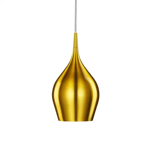 Závesné svietidlá Searchlight Závesná lampa Vibrant Ø 12 cm, zlatá