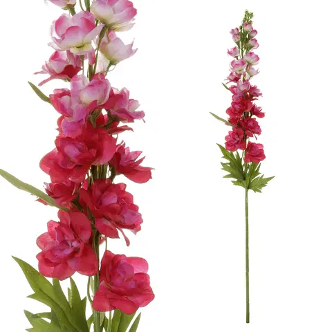 Kvety Umelá kvetina Ostrožka tm. ružová, 70 x 8 cm