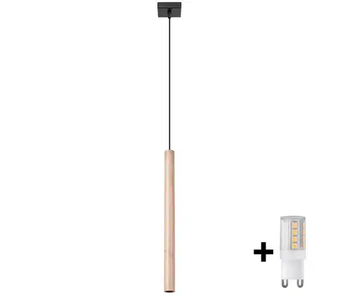 Svietidlá Brilagi Brilagi - LED Luster na lanku DRIFA 1xG9/4W/230V drevo 