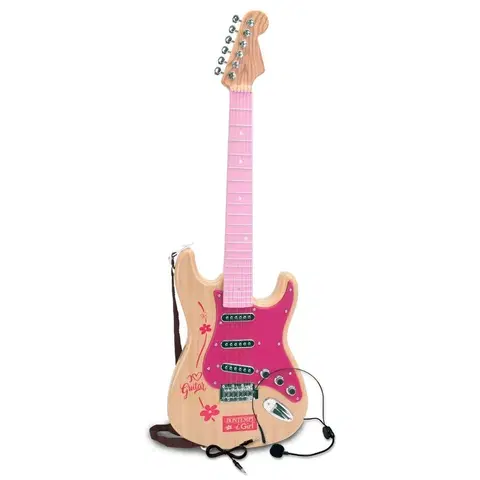 Hudobné hračky BONTEMPI - Elektrická rocková gitara s mikrofónom 241371