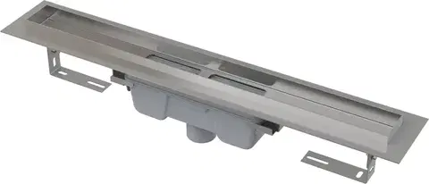 Sprchovacie kúty Alcadrain Podlahový žľab s okrajom pre plný rošt, zvislý odtok APZ1006-850 APZ1006-850