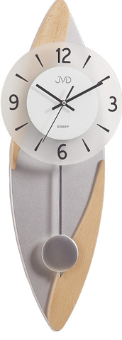 Hodiny Dizajnové kyvadlové nástenné hodiny JVD NS18009/68, 60cm