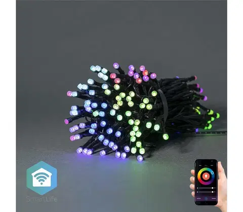 Vianočné osvetlenie  SmartLife LED Wi-Fi RGB 168 LED 20 m Android / IOS WIFILX01C168