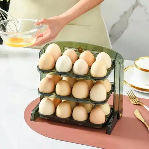Skladovanie potravín Držiak na vajíčka do chladničky