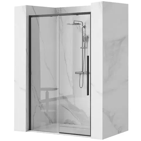 Sprchovacie dvere; priečky Sprchové dvere Solar 120x195 black Rea K6312