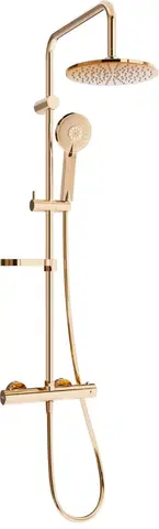 Sprchy a sprchové panely MEXEN/S - KX40 sprchový stĺp s termostatickou batériou, ružového zlata 771504091-60