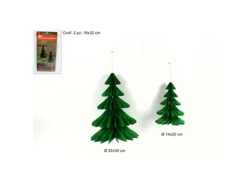 Vianočné dekorácie MAKRO - Dekorácia vianočná - strom 2ks