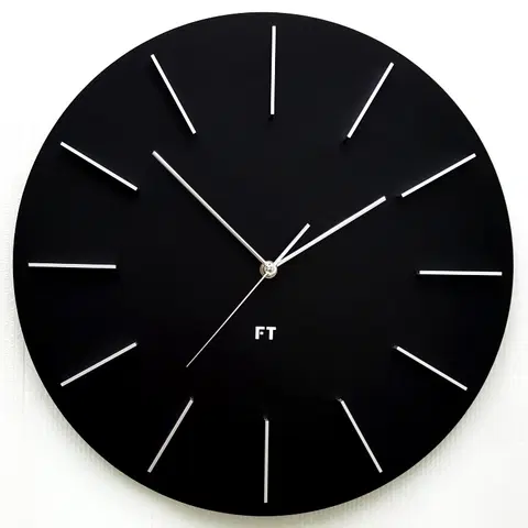 Hodiny Dizajnové nástenné hodiny Future Time FT2010BK Round black 40cm