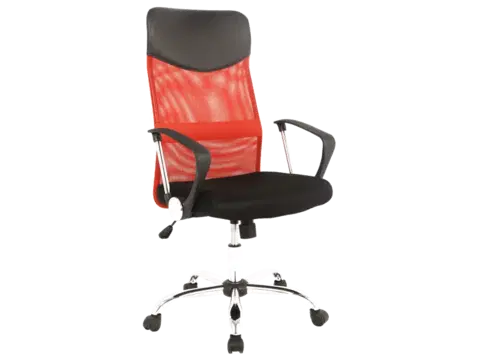 Kancelárske stoličky Kancelárska stolička Q-025 Signal Červená