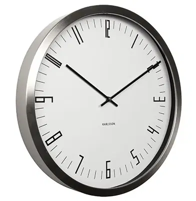 Hodiny Nástenné hodiny KA5612WH Karlsson, Cased Index, 44cm