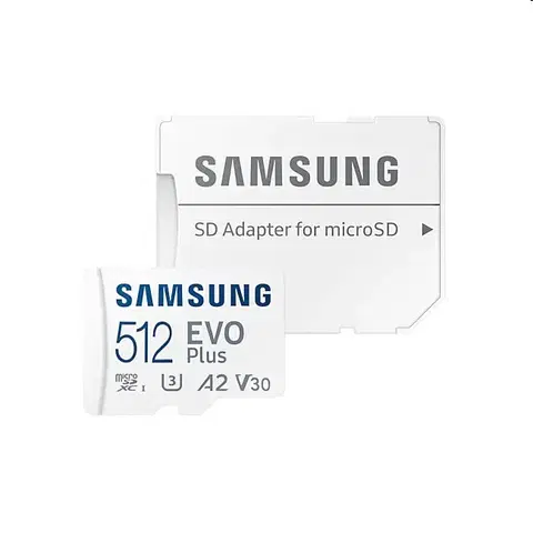 Pamäťové karty Samsung EVO Plus Micro SDXC 512 GB (2021) , SD adaptér