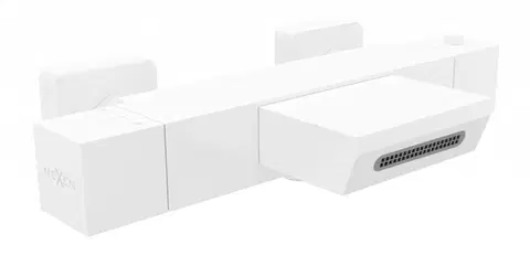 Kúpeľňové batérie MEXEN - Termostatická vaňová batéria Cube, biela 77360-20