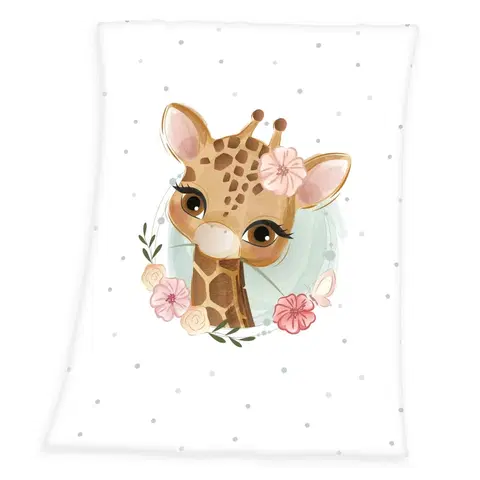 Detské deky Herding Detská deka Giraffe, 75 x 100 cm