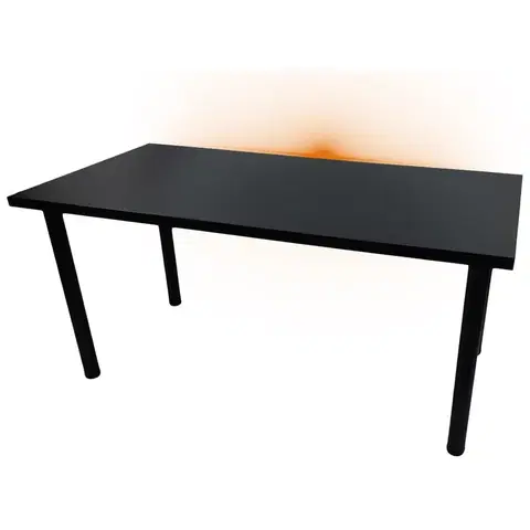 Moderné kancelárske stoly Písací Stôl Pre Hráča 136x66x28 Model 1 čierna Top