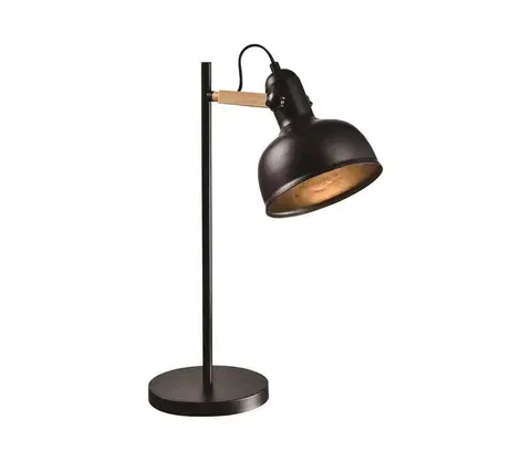 Lampy  Stolná lampa RENO 1xE27/40W/230V čierna 