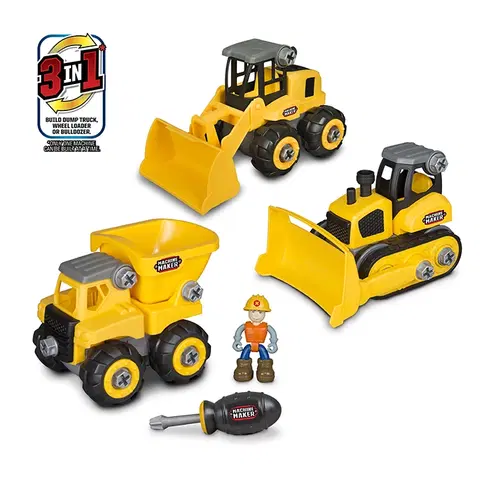 Hračky - dopravné stroje a traktory NIKKO - Staviteľ Junior 3 v 1