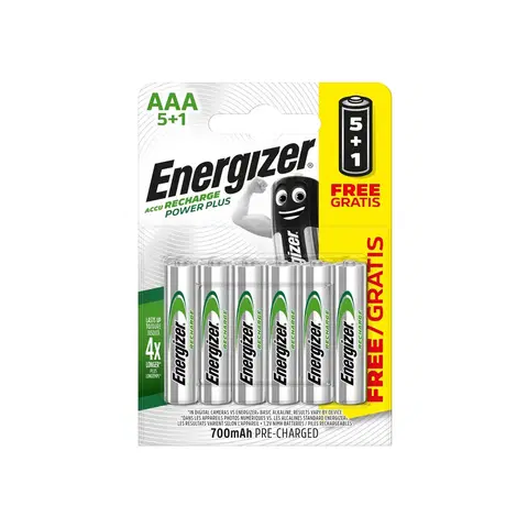 kemping Nabíjateľné batérie Energizer 5+1 AAA/HR3 700 mAh