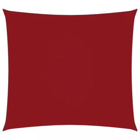 Stínící textilie Tieniaca plachta štvorcová 6 x 6 m oxfordská látka Dekorhome Červená