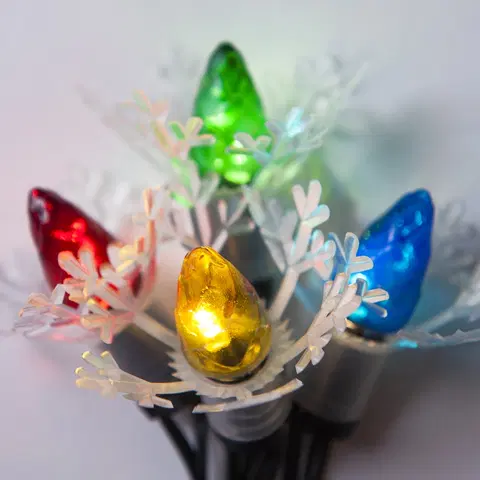Vianočné dekorácie Svetelná reťaz Astra LED mini Šiška farebná, 20 žiaroviek