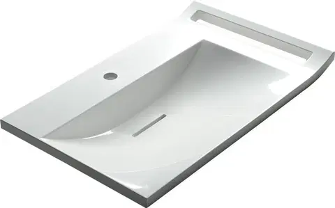 Kúpeľňa SAPHO - LUPO umývadlo 72x45cm, liaty mramor, biela LP072