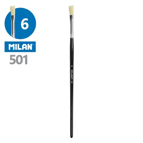 Hračky MILAN - Štetec plochý č. 6 - 501