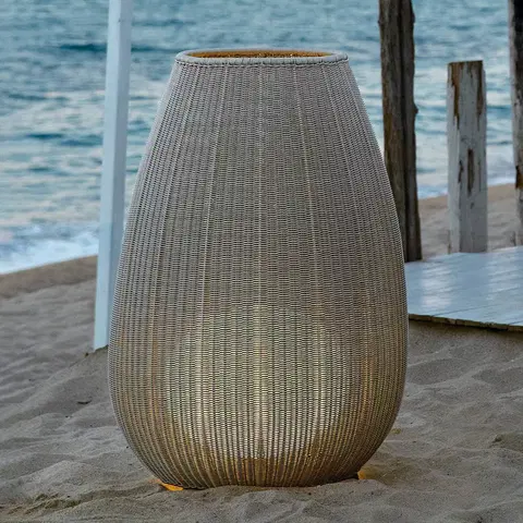 Vonkajšie osvetlenie terasy Bover Bover Amphora 02 – terasové svetlo, light beige