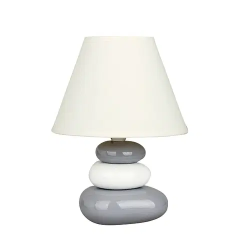 Stolové lampy Stolná lampa Salem, bielo-šedá, Rabalux 4948