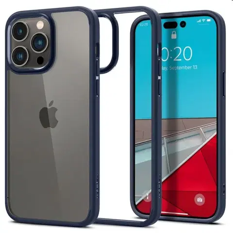 Puzdrá na mobilné telefóny Puzdro Spigen Ultra Hybrid pre Apple iPhone 14 Pro, modré ACS04962