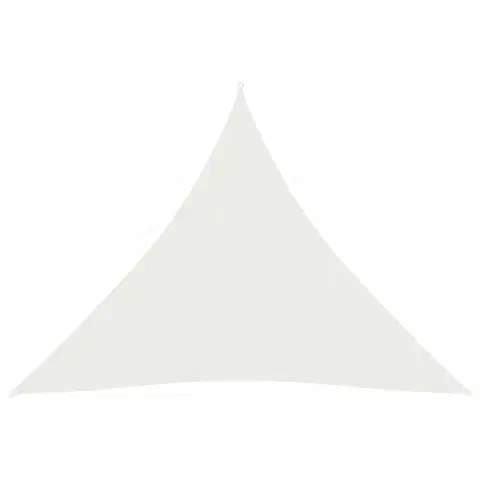 Stínící textilie Tieniaca plachta trojuholníková HDPE 3 x 3 x 3 m Dekorhome Biela