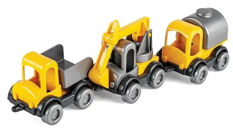 Hračky - dopravné stroje a traktory WADER - Kid Cars Stavba