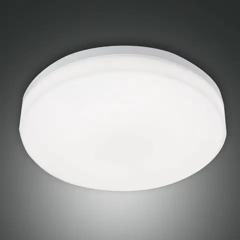 Vonkajšie stropné svietidlá Fabas Luce Vonkajšie stropné LED svetlo Trigo, snímač, biela