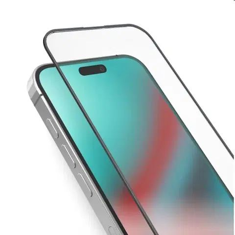 Ochranné fólie pre mobilné telefóny Tvrdené sklo SBS Full Glass pre Apple iPhone 15, čierna TESCRFCIP1561