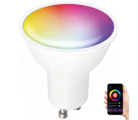 Žiarovky  LED RGB Inteligentná stmievateľná žiarovka GU10/5W/230V 2700-6500K Wi-Fi Tuya 
