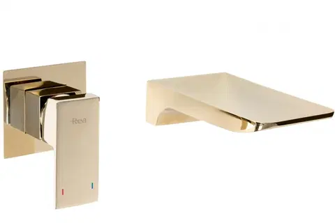 Kúpeľňové batérie REA - Podomietková umývadlová alebo vaňová batéria Mason zlatá REA-B5150