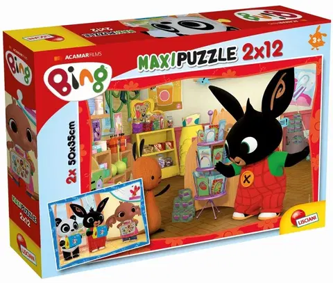 Hračky puzzle LISCIANIGIOCH - Bing Puzzle 2X12