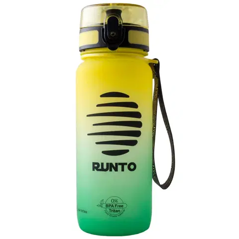 Fľaše na pitie Runto SPACE 650 ml - zeleno-žltá