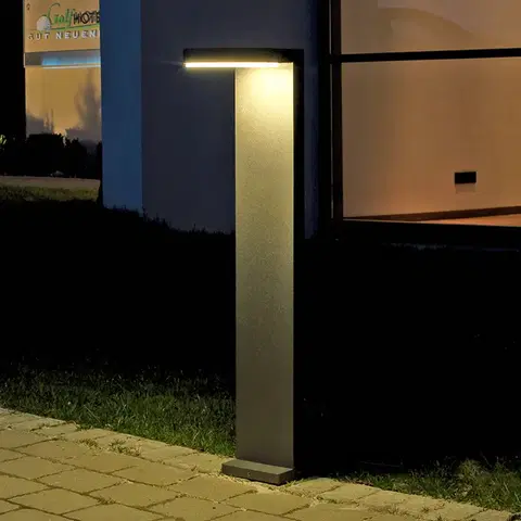 Osvetlenie príjazdovej cesty Albert Leuchten Hliníkové LED svietidlo na chodník Tamar v antracitovej farbe