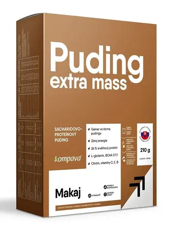 Proteínové pudingy Extra Mass Puding - Kompava 6 x 35g Vanilka