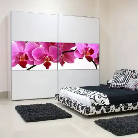 Tapety na nábytok Nálepka na nábytok - Ružové orchidey