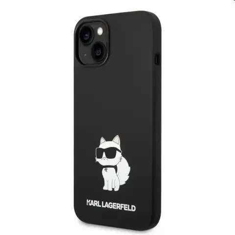 Puzdrá na mobilné telefóny Zadný kryt Karl Lagerfeld Liquid Silicone Choupette NFT pre Apple iPhone 14 Plus, čierna 57983112408