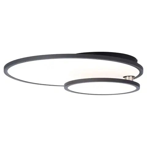 Stropné svietidlá Brilliant Stropné LED svietidlo Bility, okrúhle, rám čierny
