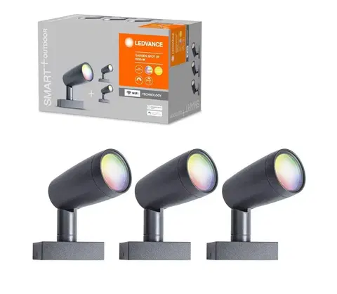 LED osvetlenie Ledvance Ledvance - SADA 3x LED RGBW Vonkajšia lampa SMART+ SPOT 3xLED/4,5W/230V IP65Wi-Fi 