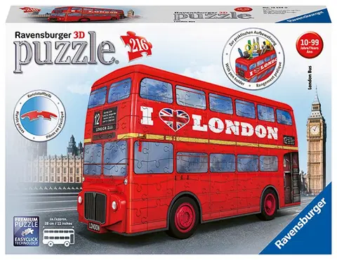 Hračky puzzle RAVENSBURGER - londýnsky autobus 216 dielikov
