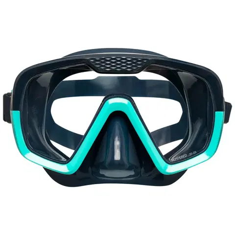 potápanie Potápačská maska 100 SCD dvojfarebná proti zahmlievaniu