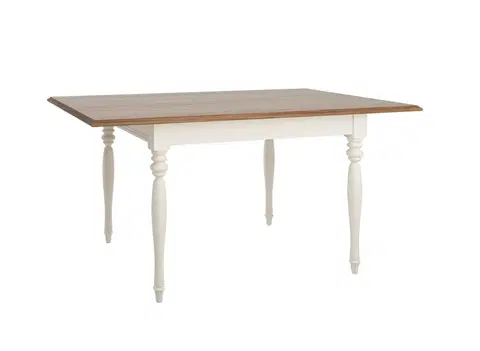 Jedálenské stoly TARANKO Florencja FL-S4 rozkladací jedálenský stôl vanilka / dub Florencja