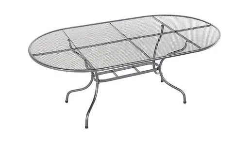 Stolčeky DEOKORK Kovový stôl oválny 190 x 105 cm