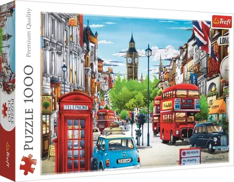 Hračky puzzle TREFL - puzzle Londýnska ulica 1000