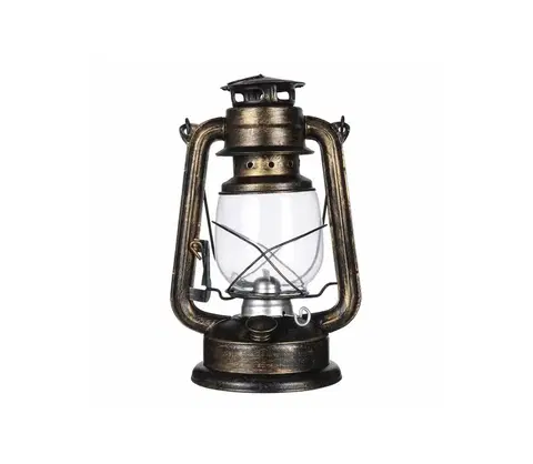 Záhradné lampy Brilagi Brilagi - Petrolejová lampa LANTERN 28 cm medená 
