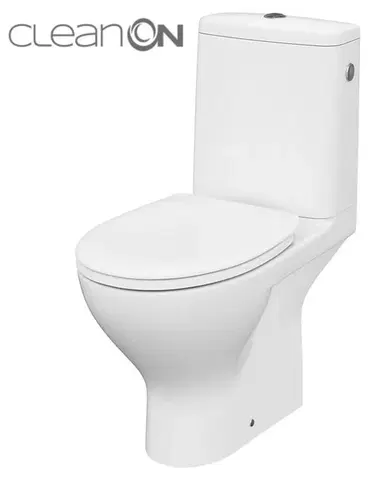 Kúpeľňa CERSANIT - WC KOMBI MODUO 43 cm 672 010 3/5 CLEAN ON, SEDADLO DUROPLAST-SOFT CLOSE K116-030